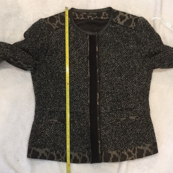 Elie Tahari mixed media jacket - Picture 13 of 14